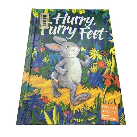 Vintage 90s Childrens Book Hurry Furry Feet Celebrate Reading Classroom Dr Seuss - Picture 12 of 12